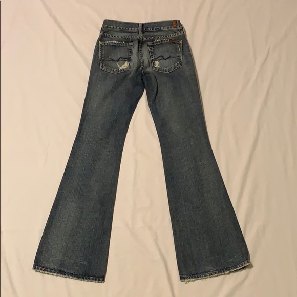 7 For All Mankind Flare Jean Size 25 - Picture 4 of 7